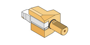 Static Tool Holder DIN69880 right Hand，tool nose downward, reverse