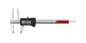 Standard Lower Jaws Digital Caliper with Special Upper Jaws (Hook Type Depth Bar）