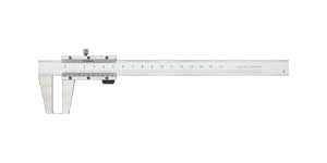 Vernier Caliper with Flat Measuring Points for Outside Grooves