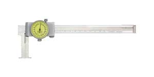 Dial Caliper with Flat Measuring Paints for inside Grooves