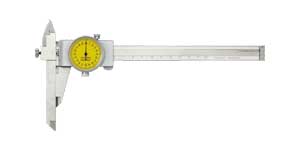 Dial Caliper with on Adjustable Measuring Jaw